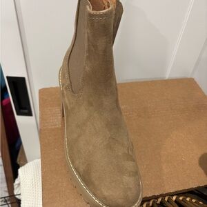 Vince Camuto Camel Suede Ankle Boots